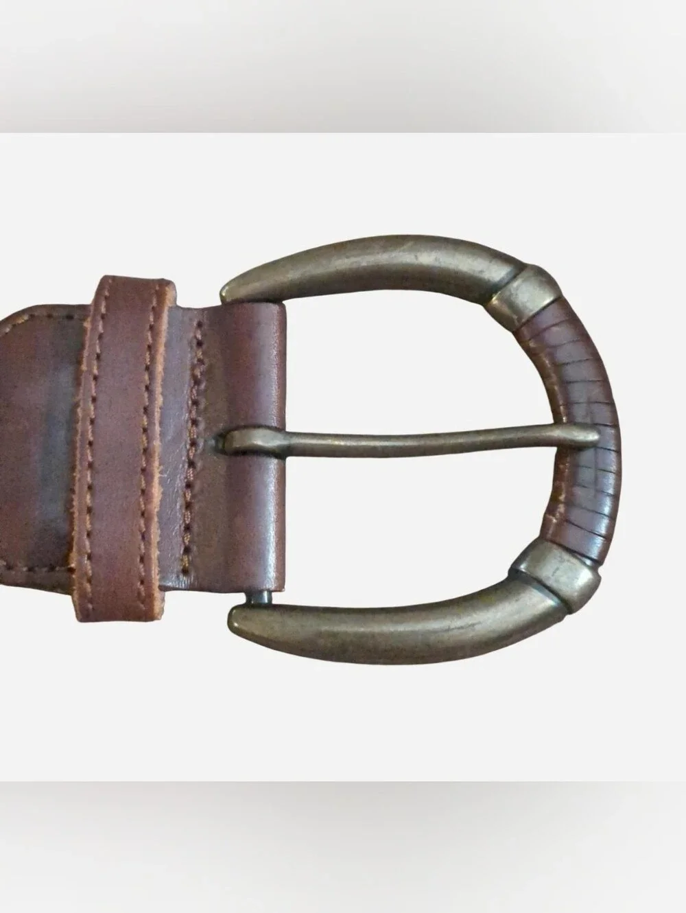 Vintage 90s Braided Leather Belt Dark Brown S/M – Boho Western Aesthetic